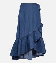 Polo Ralph Lauren Ruffled cotton chambray wrap skirt - Polo Ralph Lauren 荷叶边棉质牛仔布裹身裙