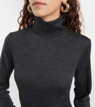 Polo Ralph Lauren Wool-blend turtleneck midi dress