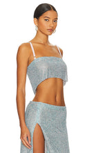 Poster Girl Gracie Crop Top in Blue