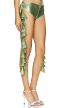 Poster Girl Rapunzel Latex Hotpant in Green