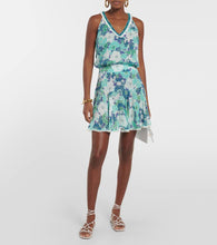 Poupette St Barth Agathe printed halterneck minidress