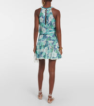 Poupette St Barth Agathe printed halterneck minidress