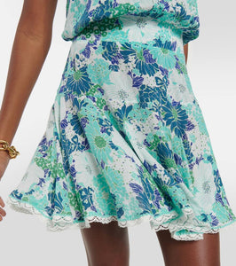 Poupette St Barth Agathe printed halterneck minidress