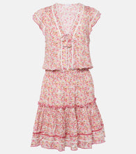 Poupette St Barth Anais floral minidress. Poupette St Barth Anais 花卉迷你连衣裙