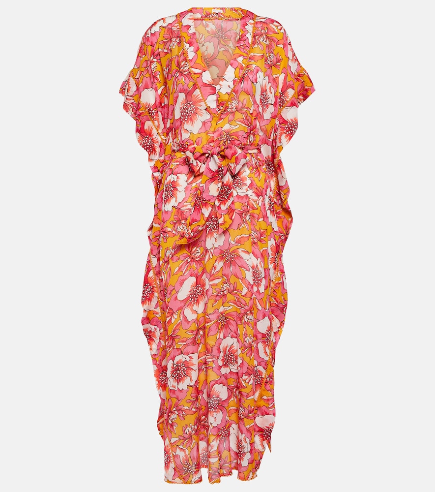 Poupette St Barth Andrea floral kaftan. Poupette St Barth Andrea 花卉长罩衫裙