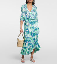 Poupette St Barth Aude floral midi skirt