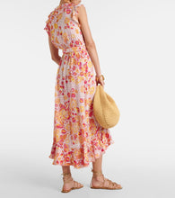 Poupette St Barth Aude ruffled floral wrap dress