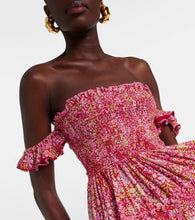Poupette St Barth Aurora floral ruffled minidress