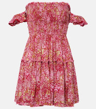 Poupette St Barth Aurora floral ruffled minidress