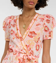 Poupette St Barth Baba floral cotton wrap dress