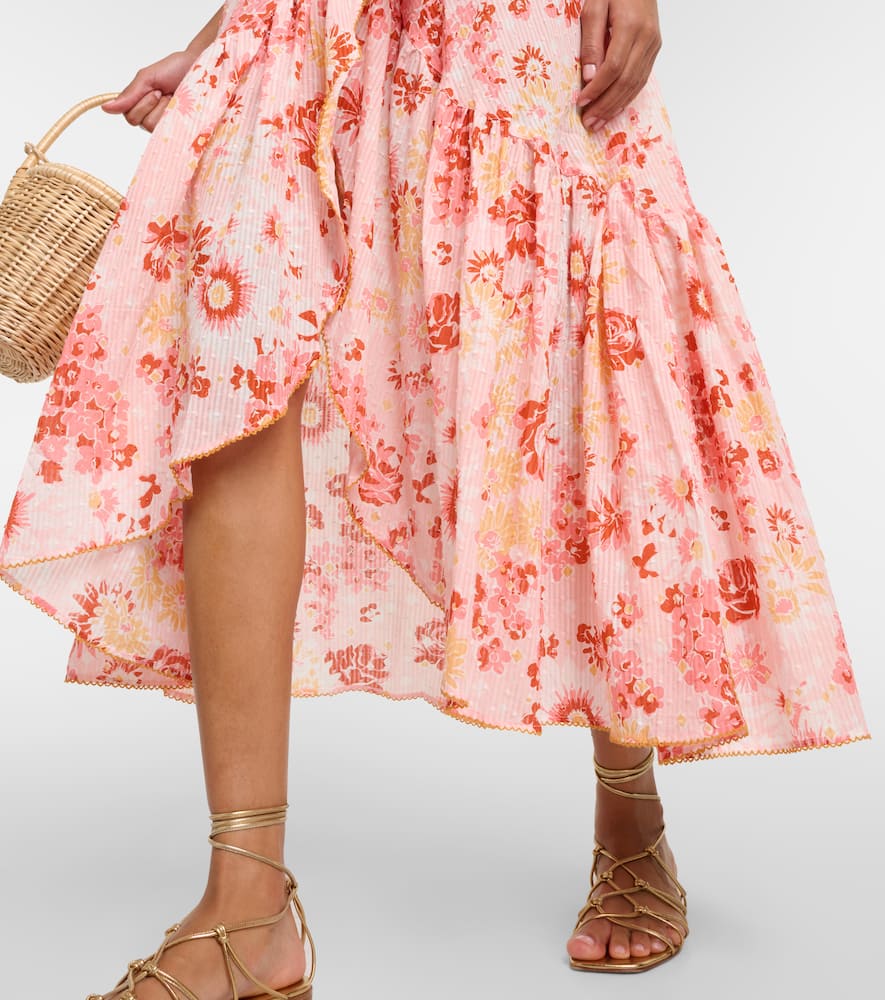Poupette St Barth Baba floral cotton wrap dress