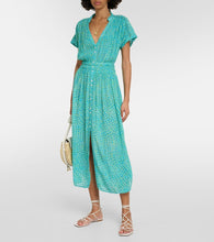 Poupette St Barth Becky printed midi dress