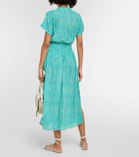 Poupette St Barth Becky printed midi dress