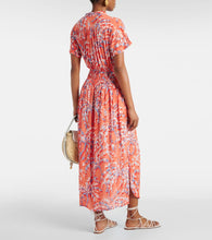 Poupette St Barth Becky printed midi dress