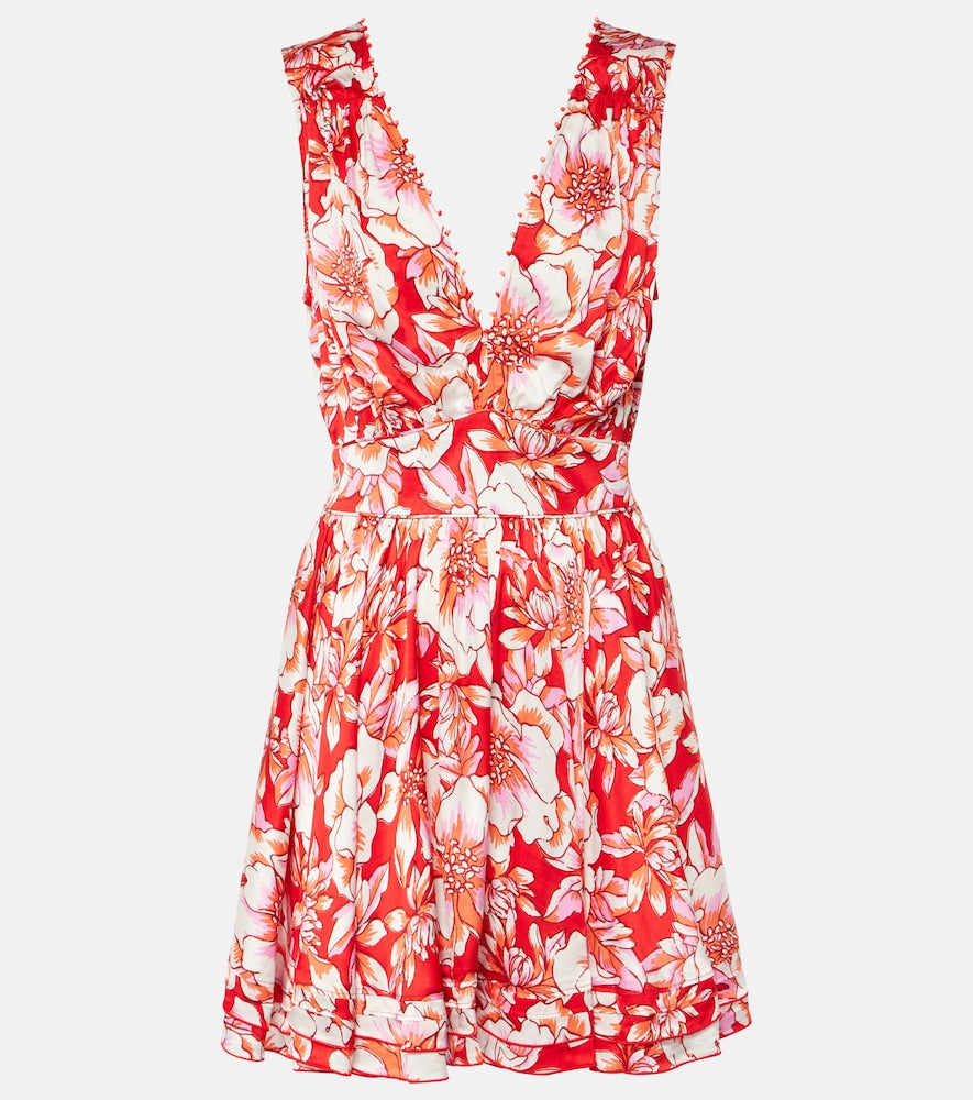 Poupette St Barth Bessie floral minidress. Poupette St Barth Bessie 花卉迷你连衣裙