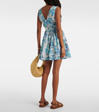 Poupette St Barth Bessie floral pleated minidress