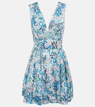 Poupette St Barth Bessie floral pleated minidress. Poupette St Barth Bessie 花卉褶皱迷你连衣裙