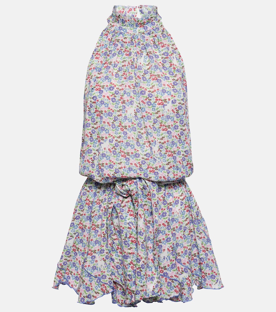 Poupette St Barth Bianca floral minidress. Poupette St Barth Bianca 花卉迷你连衣裙