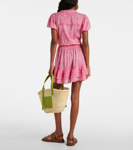 Poupette St Barth Bibi printed tiered minidress