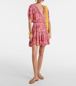 Poupette St Barth Bona floral minidress