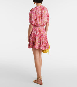 Poupette St Barth Bona floral minidress
