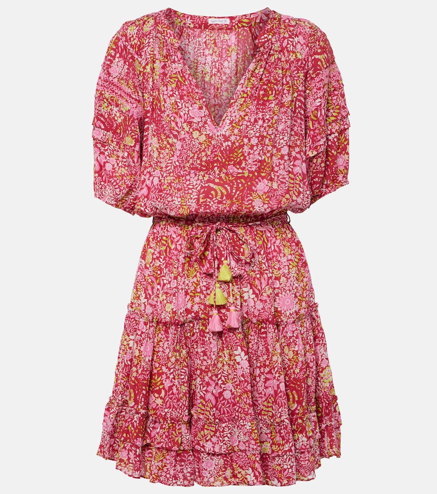 Poupette St Barth Bona floral minidress. Poupette St Barth Bona 花卉迷你连衣裙