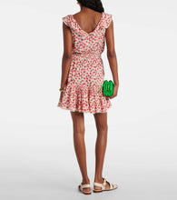 Poupette St Barth Bruna polka-dot ruffled minidress