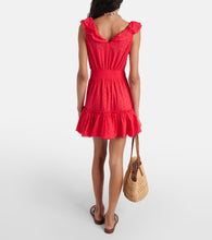 Poupette St Barth Bruna ruffled cotton minidress