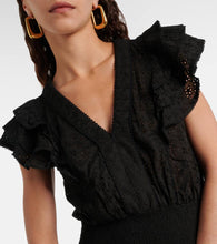 Poupette St Barth Camila broderie anglaise cotton minidress