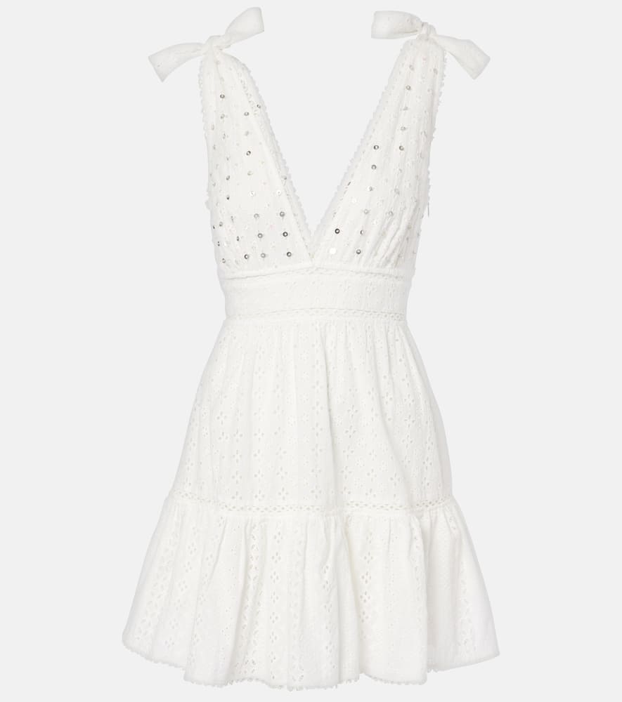 Poupette St Barth Cara broderie anglaise cotton minidress