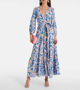 Poupette St Barth Emily floral maxi dress