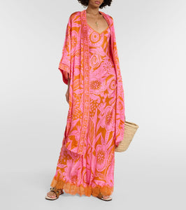 Poupette St Barth Erica floral kaftan