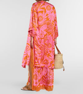 Poupette St Barth Erica floral kaftan