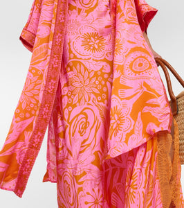 Poupette St Barth Erica floral kaftan