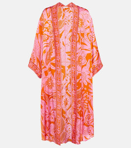 Poupette St Barth Erica floral kaftan