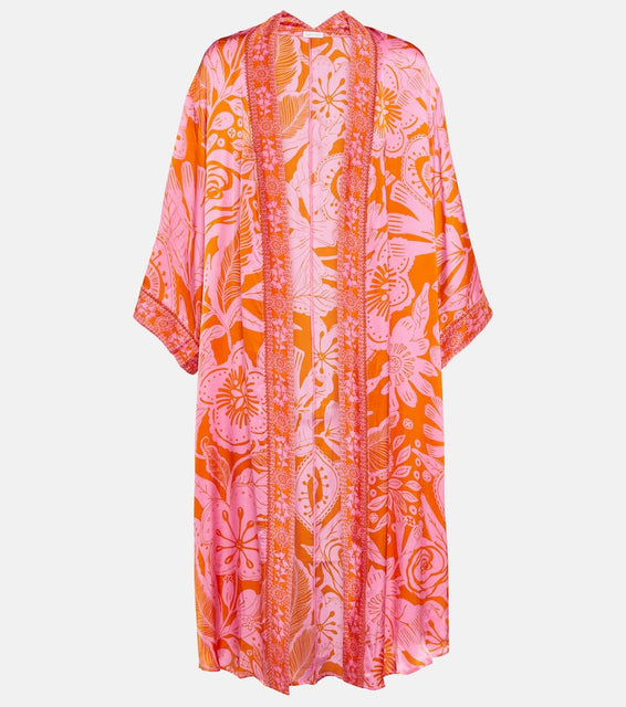 Poupette St Barth Erica floral kaftan