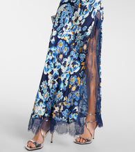 Poupette St Barth Floral lace-trimmed slip dress