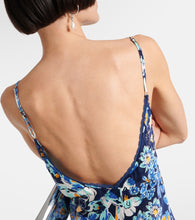 Poupette St Barth Floral lace-trimmed slip dress
