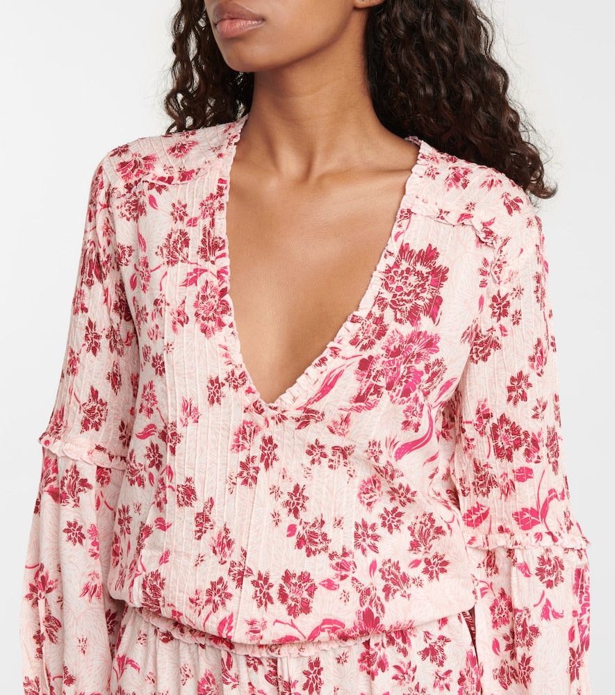 Poupette St Barth Ilona floral minidress
