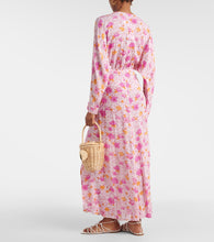 Poupette St Barth Ilona floral wrap maxi dress