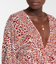 Poupette St Barth Ilona printed v-neck dress