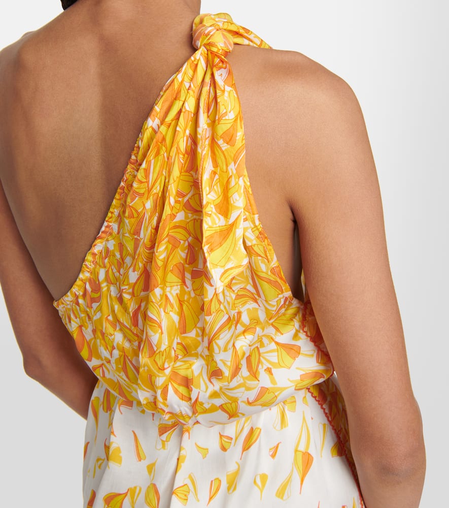 Poupette St Barth Isabelle one-shoulder maxi dress