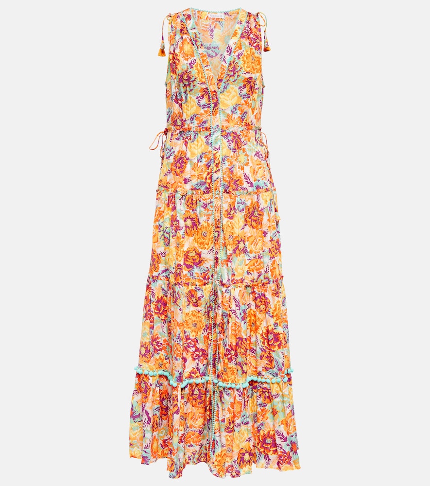 Poupette St Barth Ivy floral maxi dress. Poupette St Barth Ivy 花卉超长连衣裙