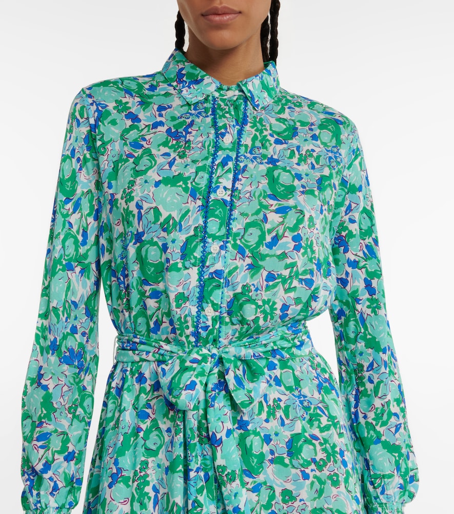Poupette St Barth Kimi floral shirt dress