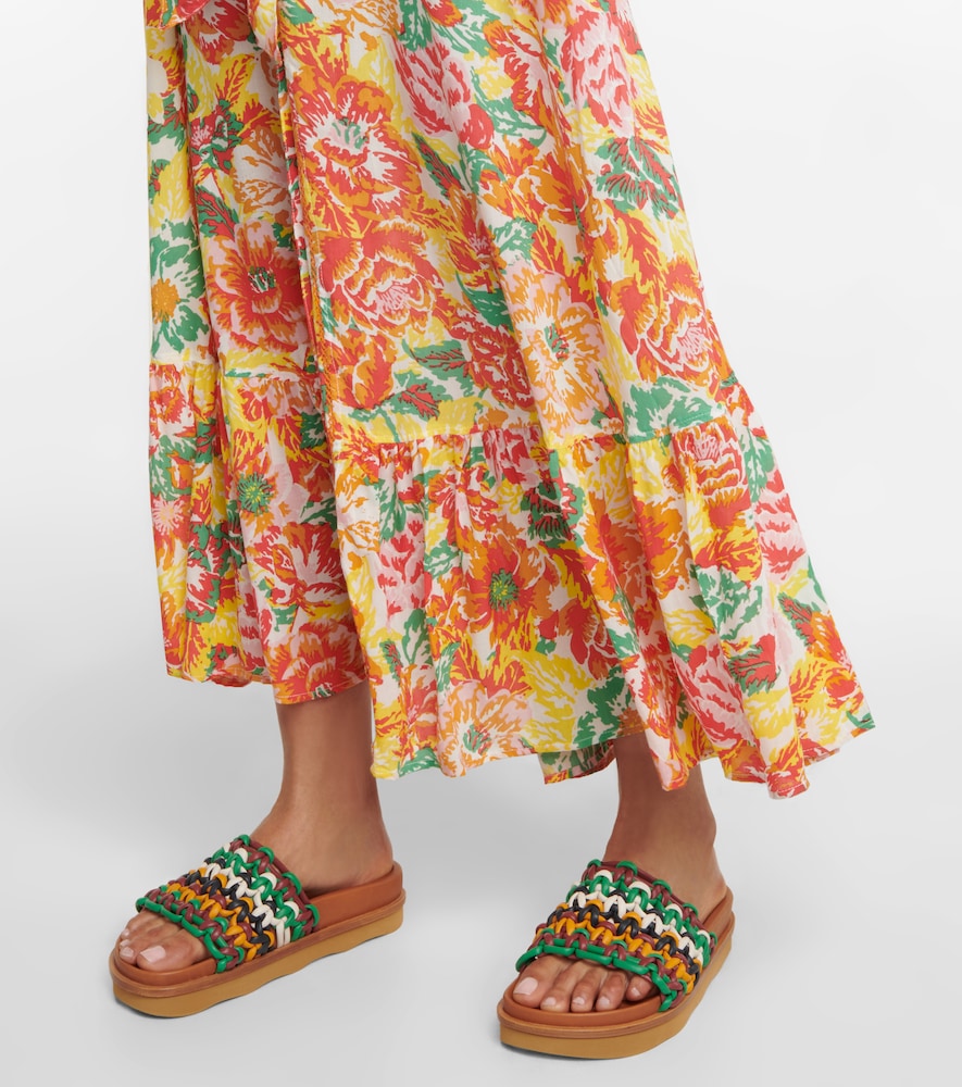 Poupette St Barth Kimi floral shirt dress