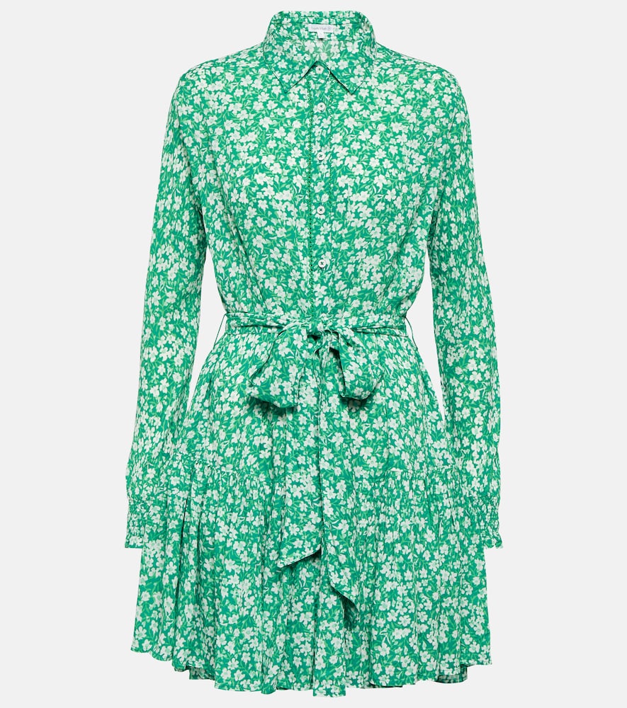 Poupette St Barth Kimi printed shirt dress. Poupette St Barth Kimi 印花衬衫裙