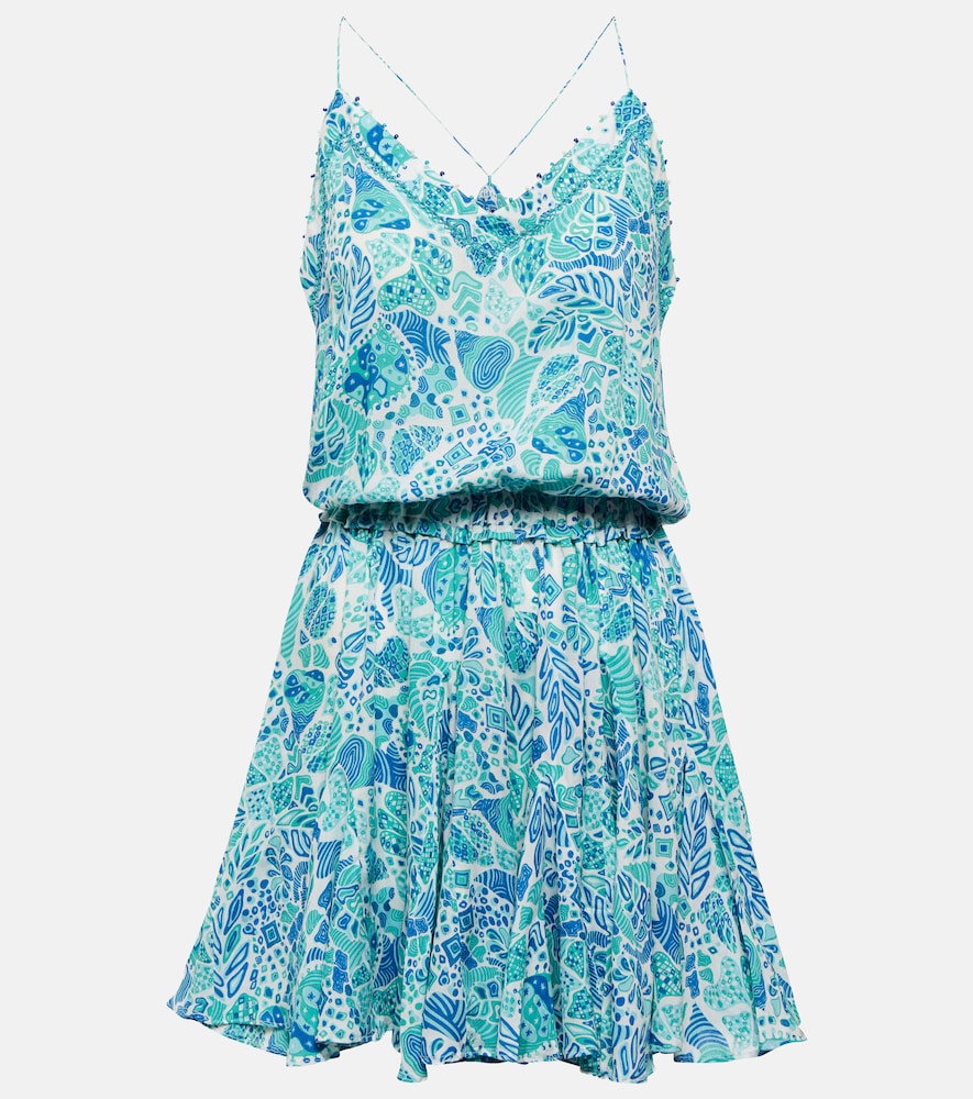 Poupette St Barth Laurie printed minidress. Poupette St Barth Laurie 印花迷你连衣裙