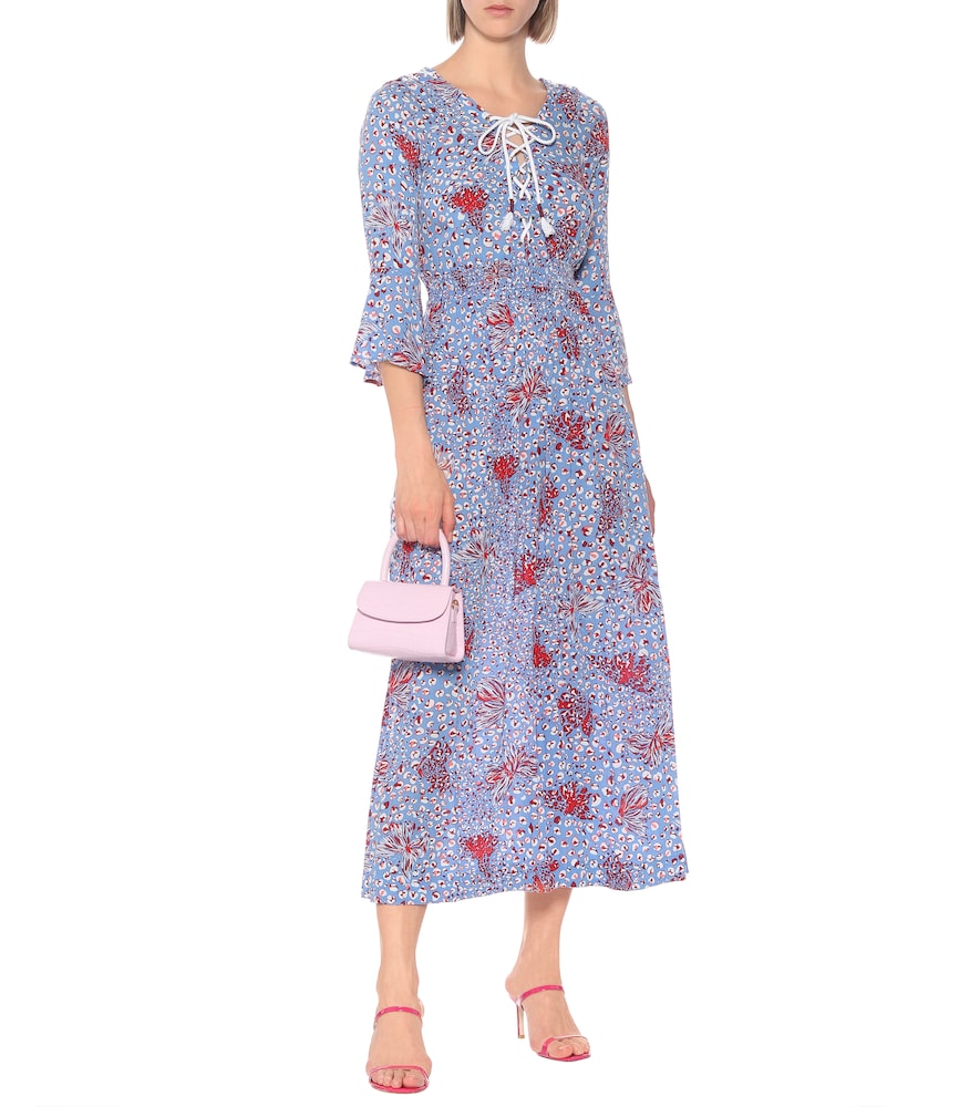 Poupette St Barth Lucy printed midi dress