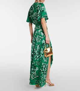 Poupette St Barth Mabelle satin midi dress