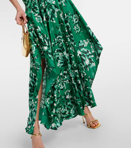 Poupette St Barth Mabelle satin midi dress